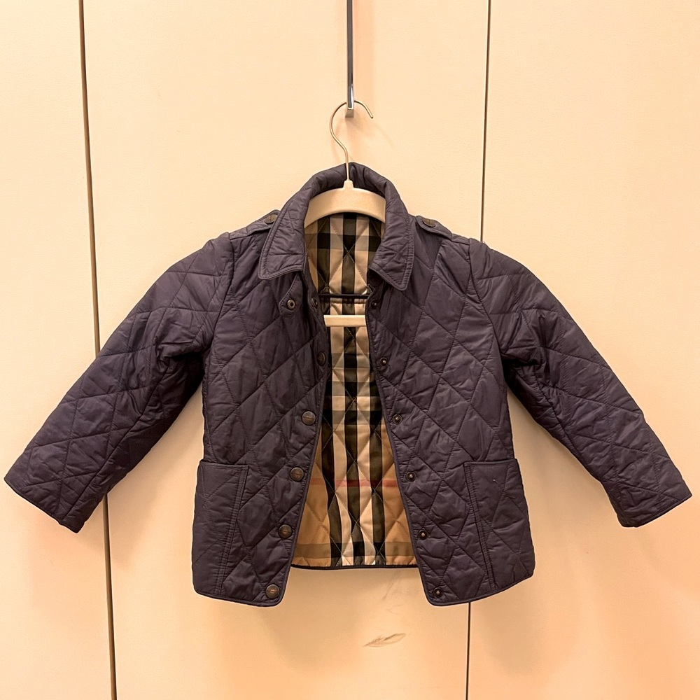 Burberry girls quilted jacket - 4T
